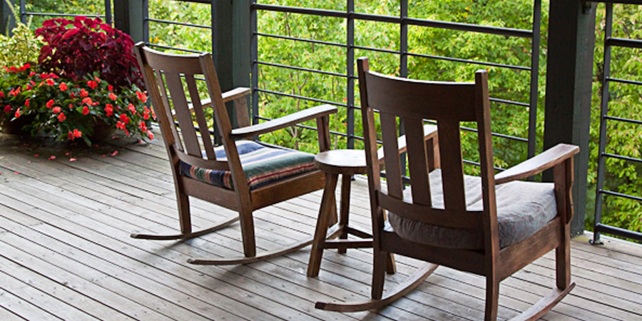 Rockers on the patio