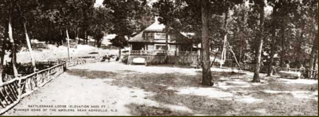 Old postcard from the Rattlesnake Lodge